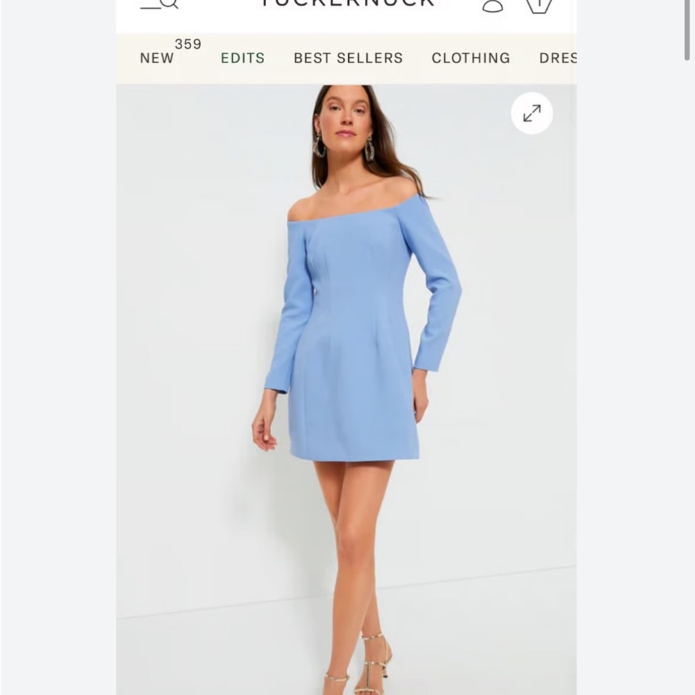 Tuckernuck Blakely Off-Shoulder Long Sleeve Dress